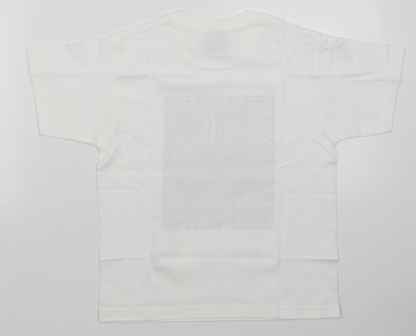 JERZEES Girls White   Basic T-Shirt Size 7-8 Years