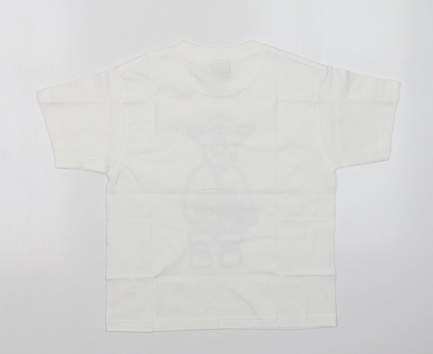 JERZEES Boys White   Basic T-Shirt Size 7-8 Years  - PIRATE