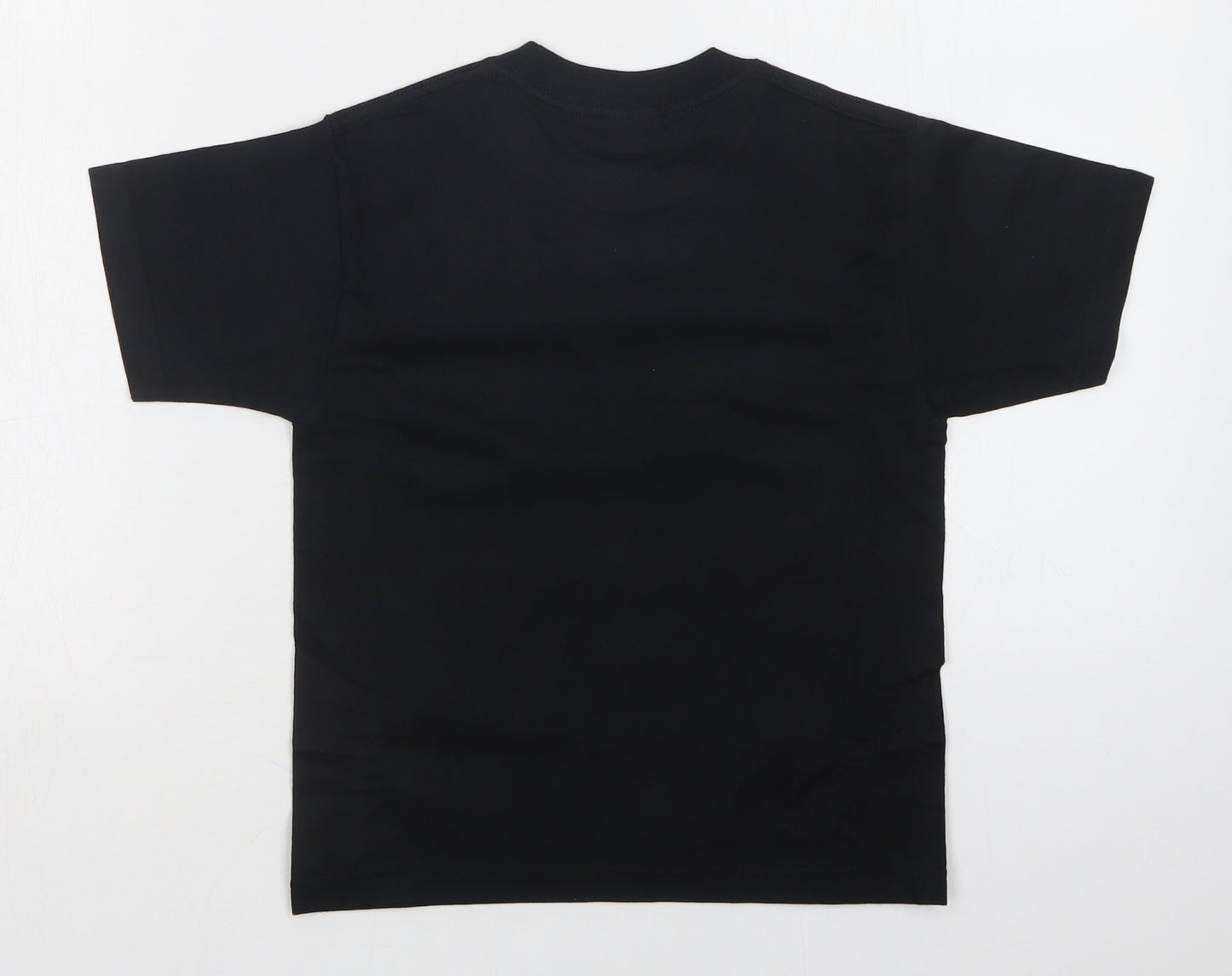 JERZEES Boys Black   Basic T-Shirt Size 5-6 Years