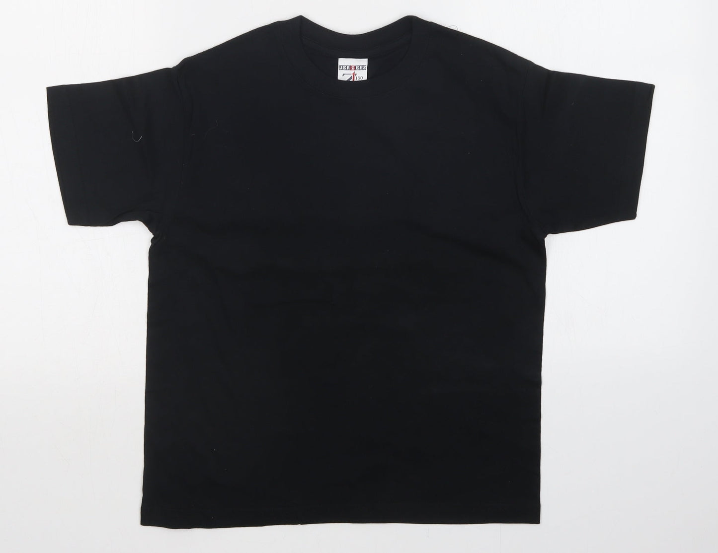JERZEES Girls Blue   Basic T-Shirt Size 9-10 Years