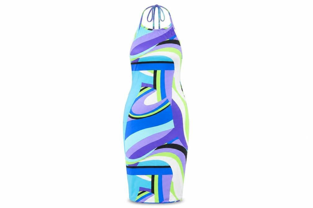 PRETTYLITTLETHING Womens Multicoloured   Pencil Dress  Size 4