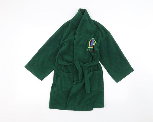 Marks and Spencer Girls Green Solid  Cami Robe Size 7-8 Years