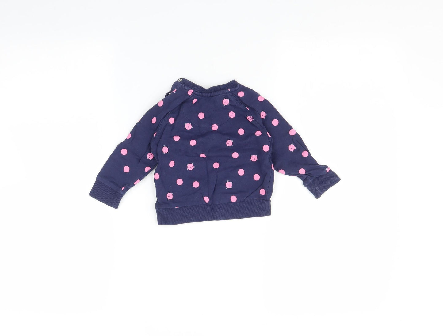 Mothercare Baby Multicoloured Polka Dot  Pullover Jumper Size 9-12 Months
