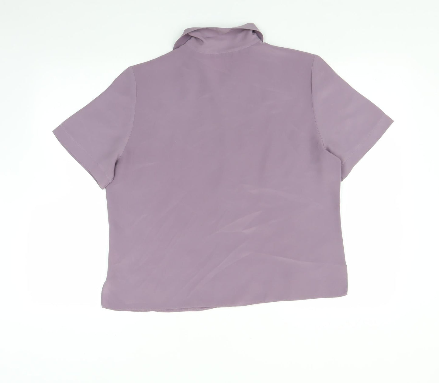 BERKETEX Womens Purple Floral  Basic Button-Up Size 14