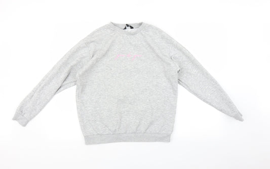 New Look Girls Grey   Pullover Sweatshirt Size 12-13 Years