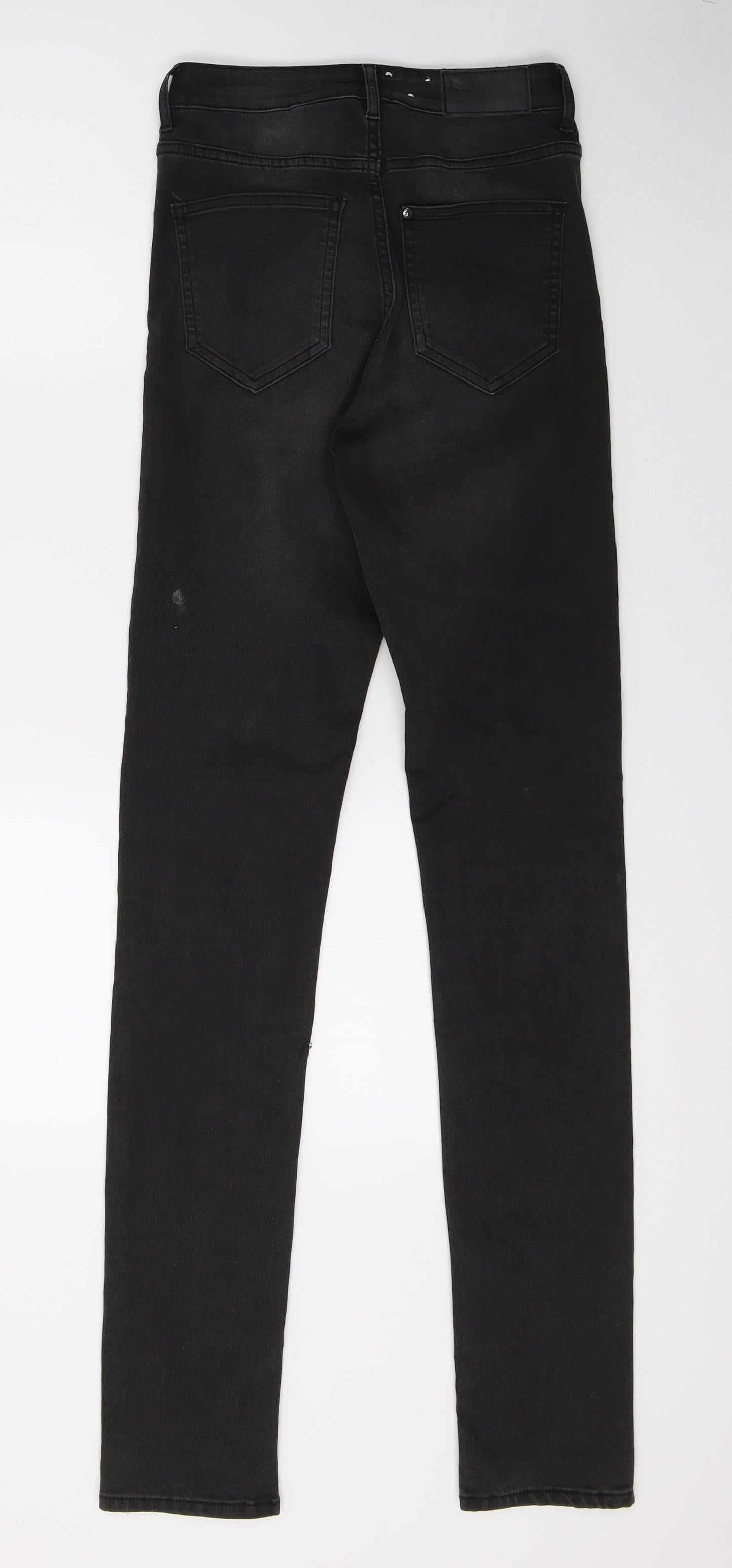 H&M Womens Black  Denim Skinny Jeans Size 25 L32 in