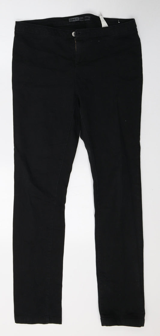 Only Womens Black   Trousers  Size 32 L31 in