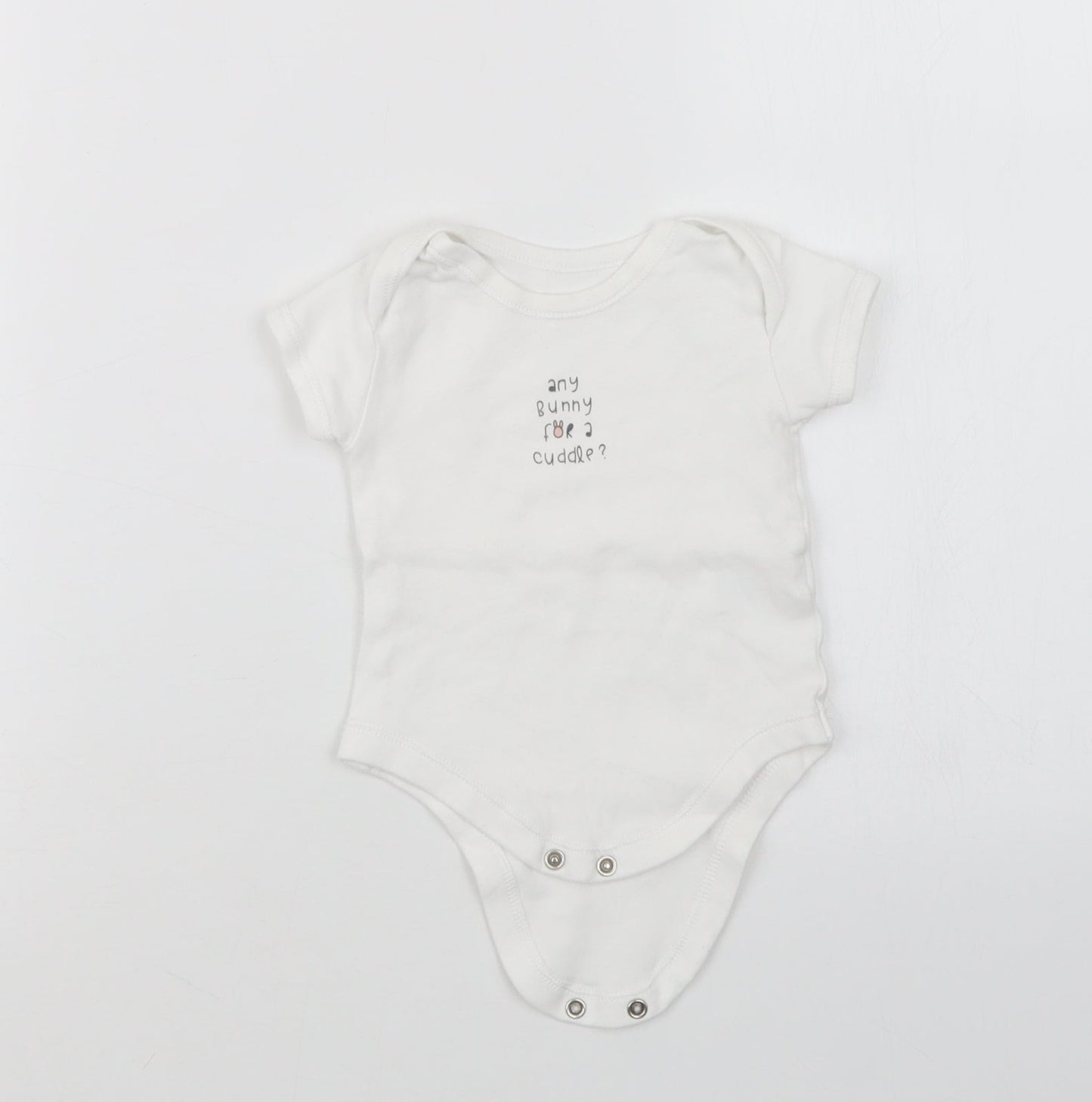 Matalan Baby White   Babygrow One-Piece Size 3-6 Months