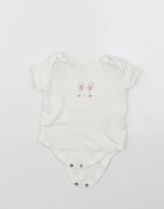 Matalan Girls White   Babygrow One-Piece Size 3-6 Months