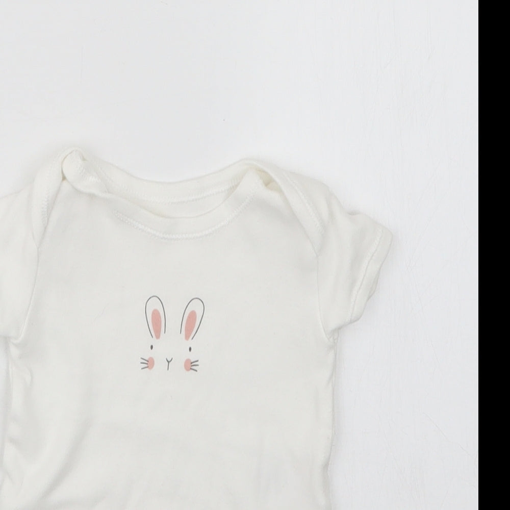 Matalan Girls White   Babygrow One-Piece Size 3-6 Months