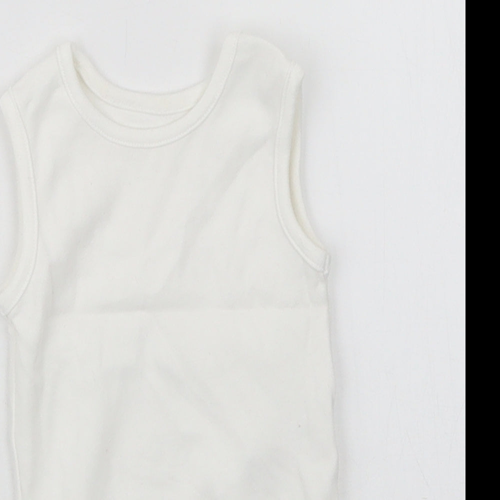 George Baby White   Babygrow One-Piece Size 3-6 Months