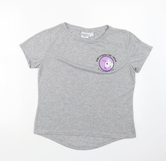 Bravado Womens Grey   Basic T-Shirt Size 14
