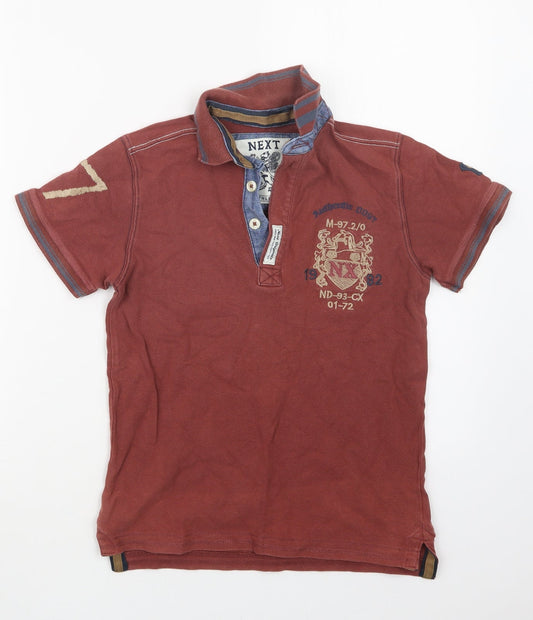 NEXT Boys Brown   Basic Polo Size 9 Years