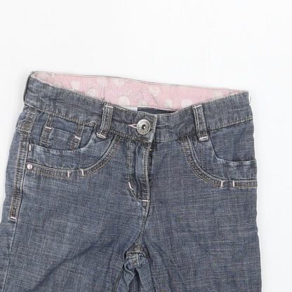Next Girls Blue  Denim Straight Jeans Size 6 Years