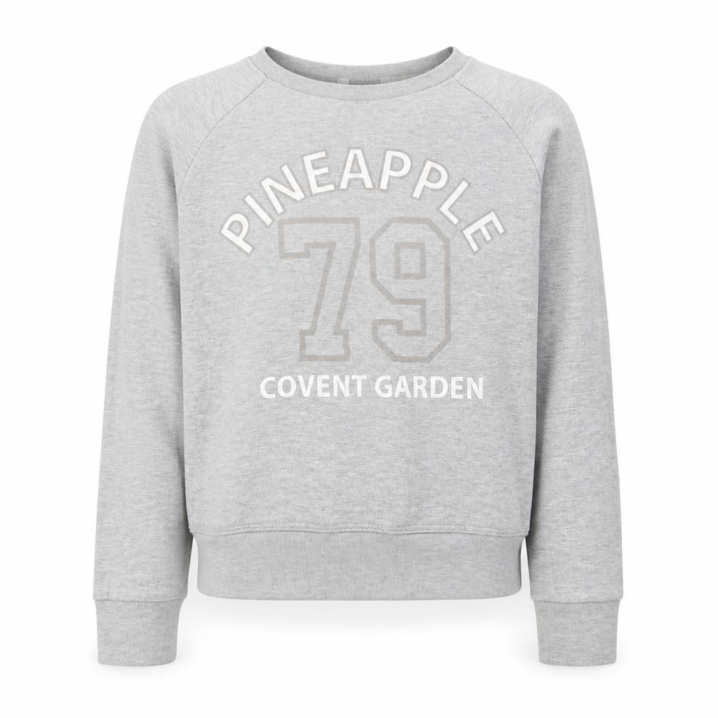 Pineapple Girls Grey   Pullover Sweatshirt Size 7-8 Years  - Pineapple Covent Garden