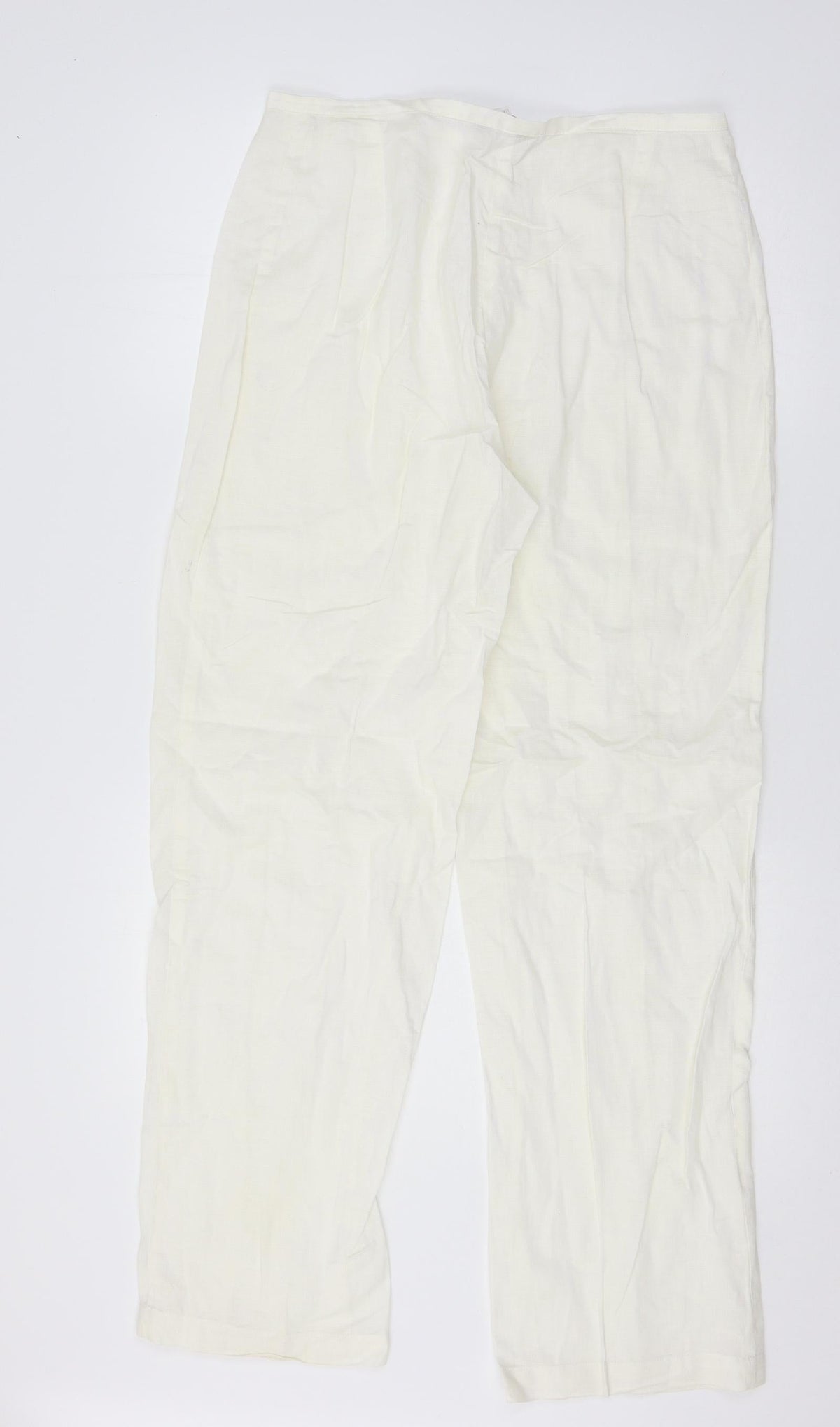 Roberto Naldi Womens Ivory   Trousers  Size 14 L29 in