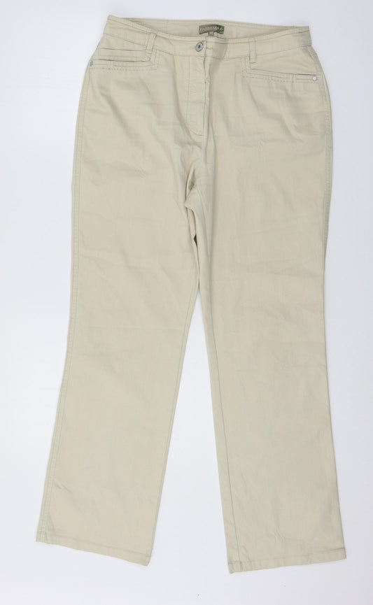 Fairfield Womens Beige  Denim Trousers  Size 12 L29 in