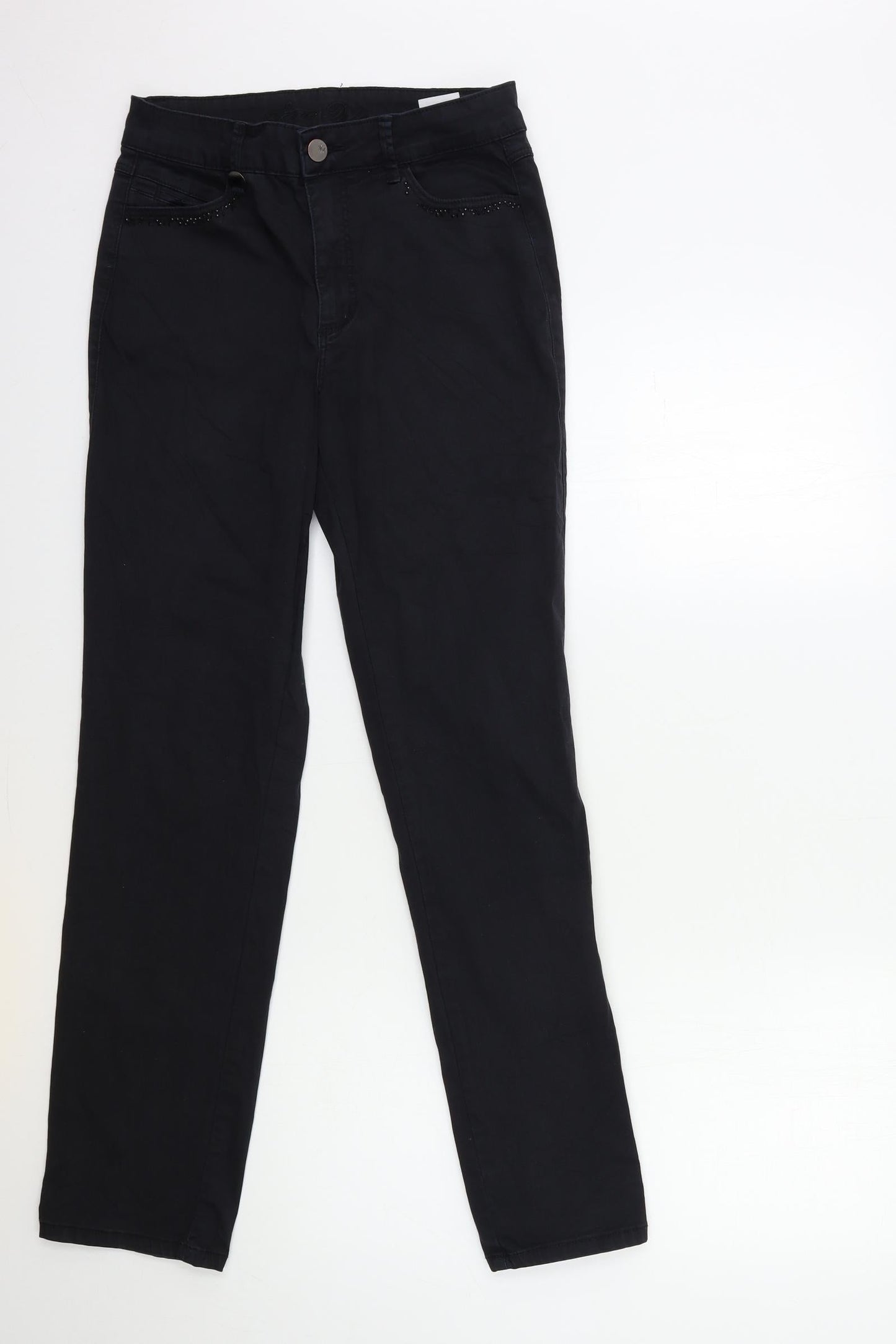 Savannah Womens Black  Denim Straight Jeans Size 36 in L30 in