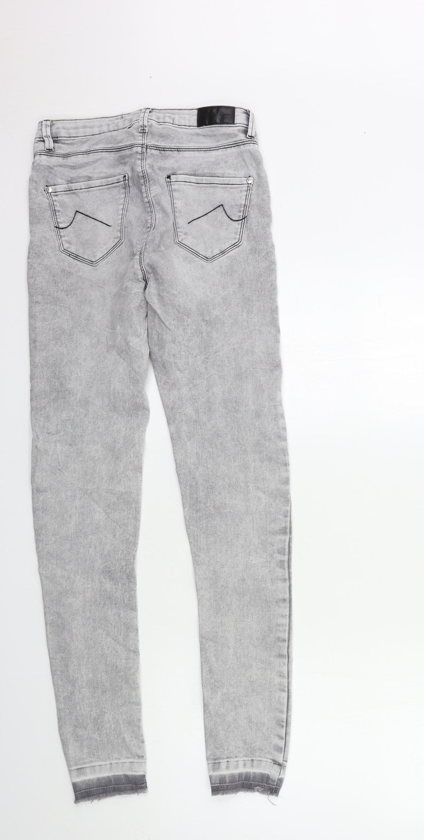 Preworn Womens Grey  Denim Skinny Jeans Size 26 in L29 in