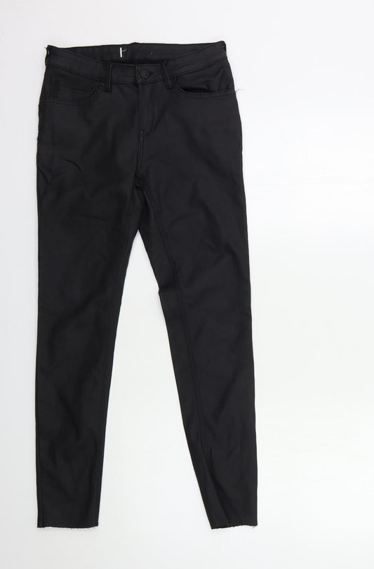 Preworn Womens Black   Trousers  Size 26 in L26 in
