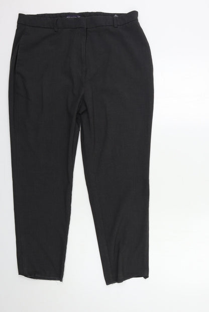 Marks & Spencer Womens Grey   Trousers  Size 16 L20 in