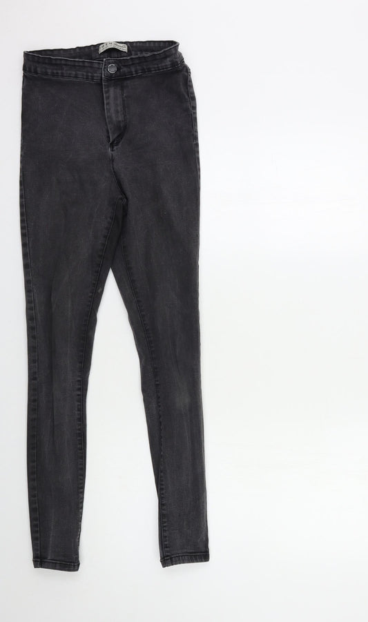 Denim & Co. Womens Grey  Denim Skinny Jeans Size 12 L28 in