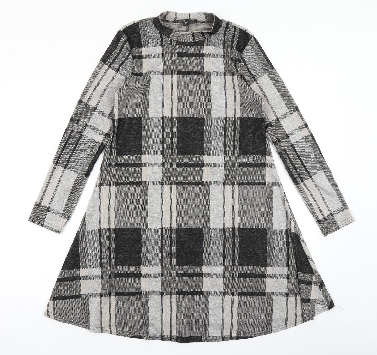Atmosphere Womens Black Plaid  Fit & Flare  Size 8