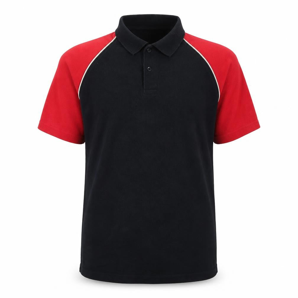 Kariban Mens Black Colourblock   Polo Size L