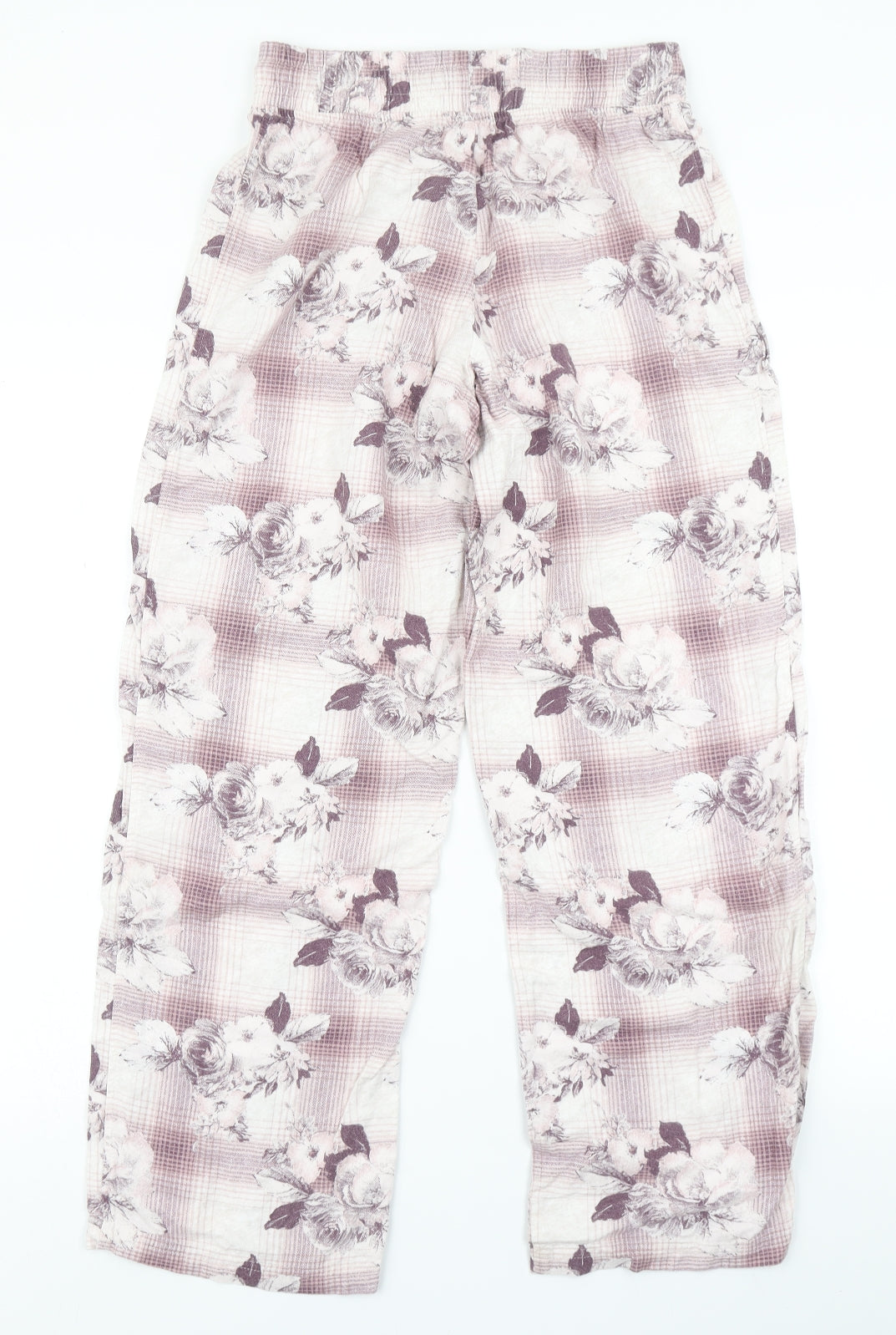 M&S Womens Pink Floral  Capri Pyjama Pants Size 6  - 26 in Waist