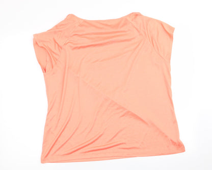 marble Womens Orange   Basic T-Shirt Size XL