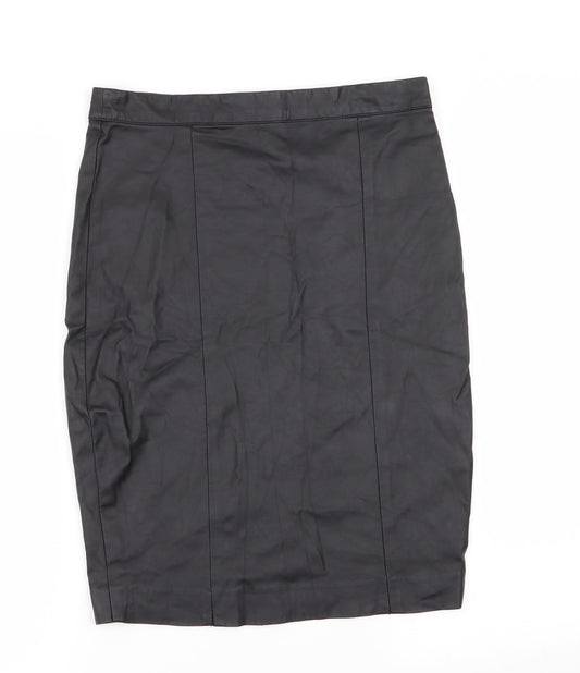 Topshop Womens Black   A-Line Skirt Size 10