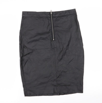 Topshop Womens Black   A-Line Skirt Size 10