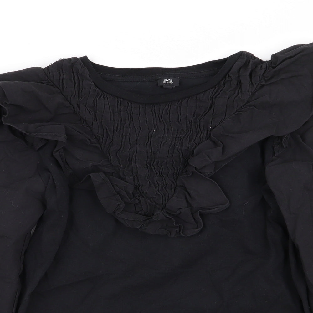 River Island Womens Black   Basic Blouse Size 6