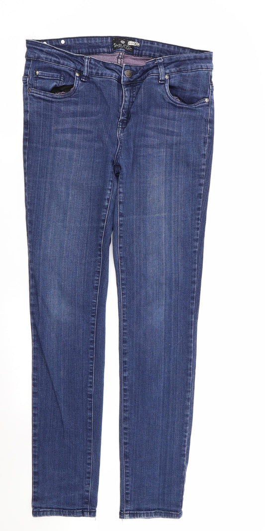 siblevel Womens Blue   Skinny Jeans Size XL L32 in