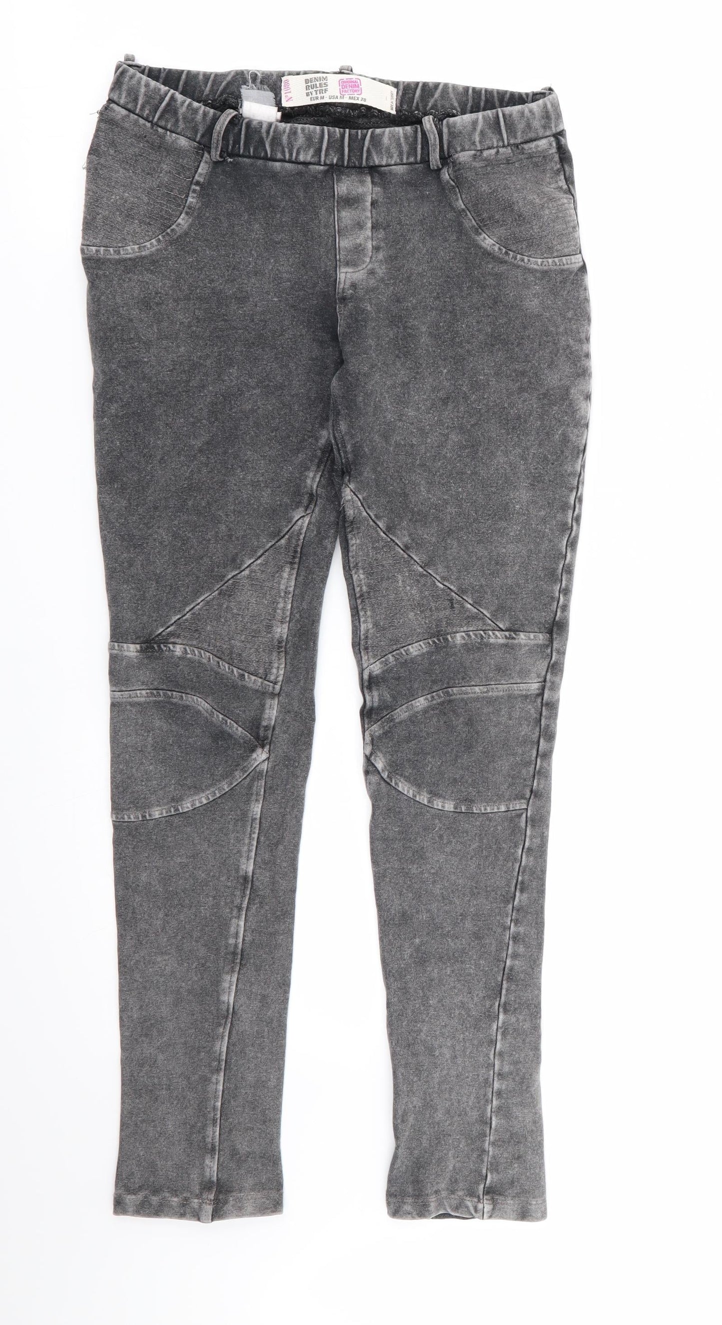 denim factory Womens Grey   Jegging Trousers Size M L27 in - Stretch waistband