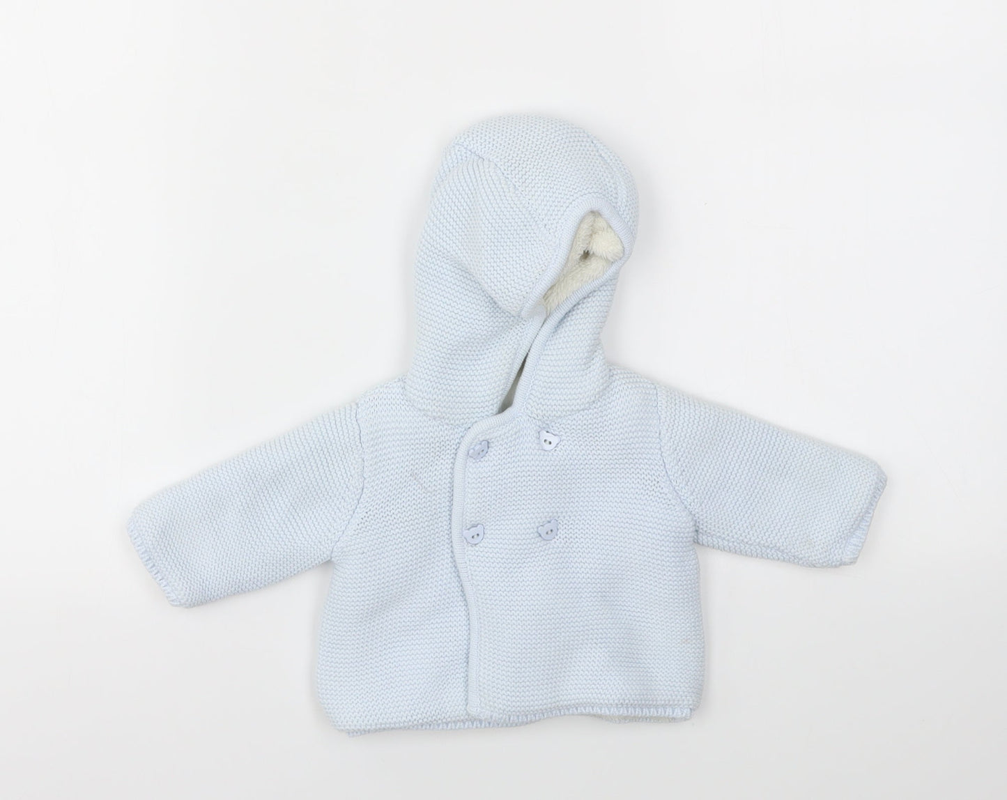 M Boys Blue   Cardigan Jumper One Size