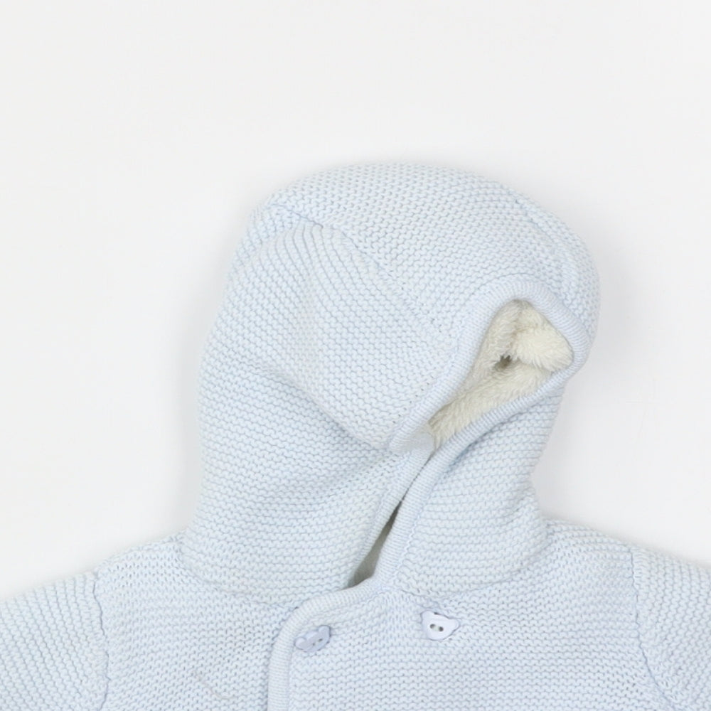 M Boys Blue   Cardigan Jumper One Size