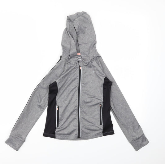 Primark Girls Grey   Full Zip Jumper Size 8-9 Years