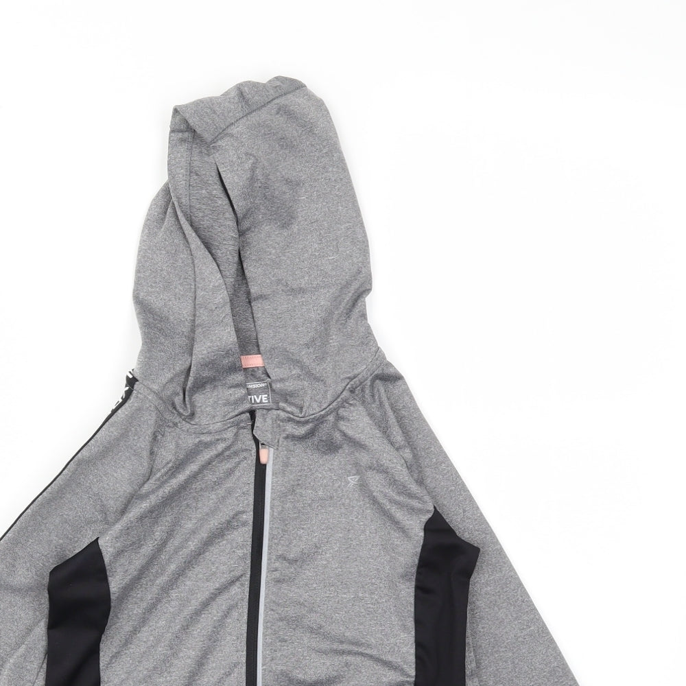 Primark Girls Grey   Full Zip Jumper Size 8-9 Years