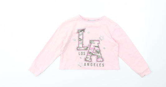 Matalan Girls Pink   Pullover Jumper Size 7 Years