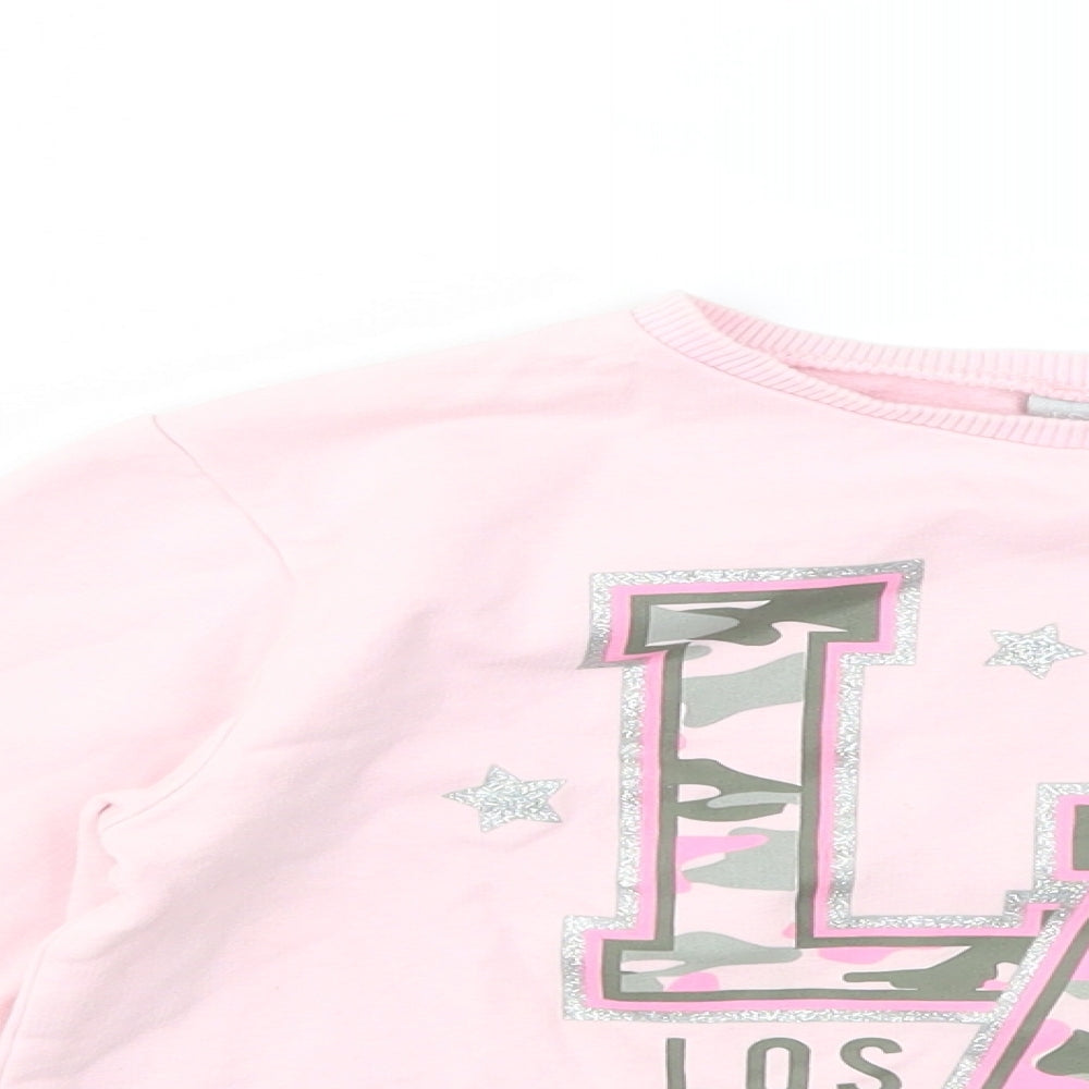 Matalan Girls Pink   Pullover Jumper Size 7 Years