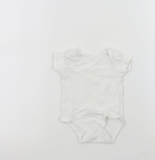 TU Baby White   Babygrow One-Piece Size 0-3 Months