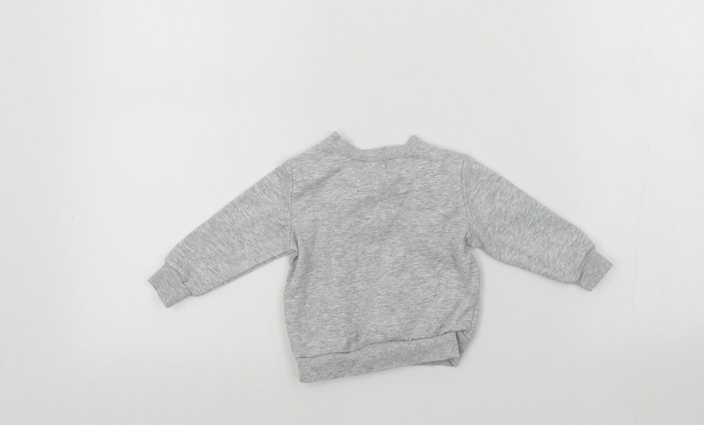 lily&dan Baby Grey Colourblock  Pullover Jumper Size 3-6 Months
