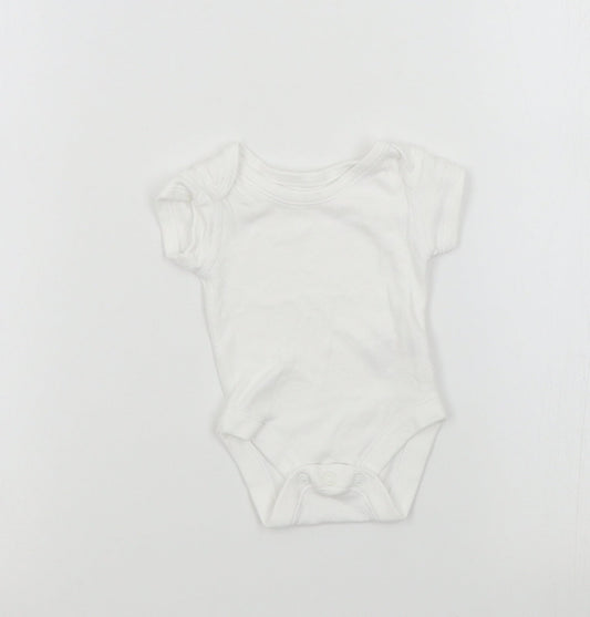 M&S Baby White Colourblock  Babygrow One-Piece Size Newborn