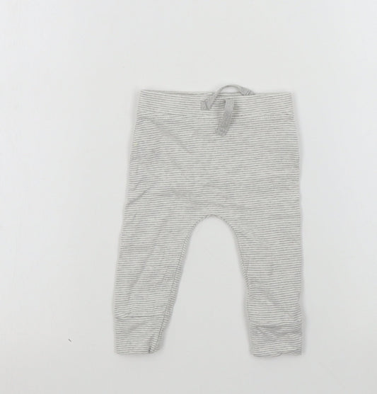 George Baby Green Striped  Jogger Leggings Size 3-6 Months