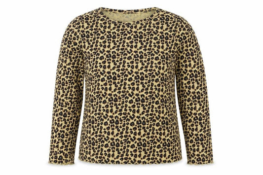 Front view of Next girls’ brown camouflage basic t-shirt, size 2-3, years