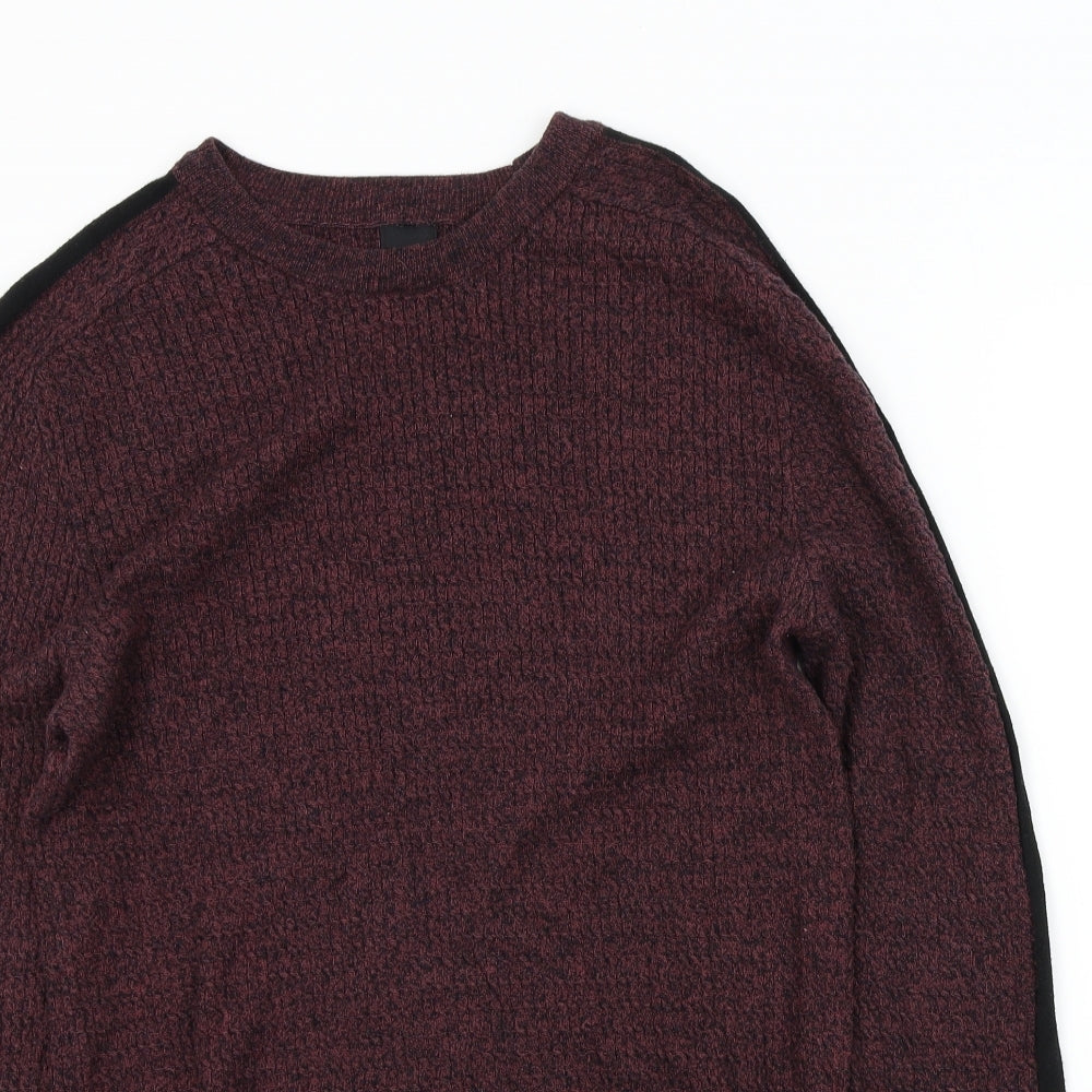 River Island Mens Purple   Pullover Jumper Size M