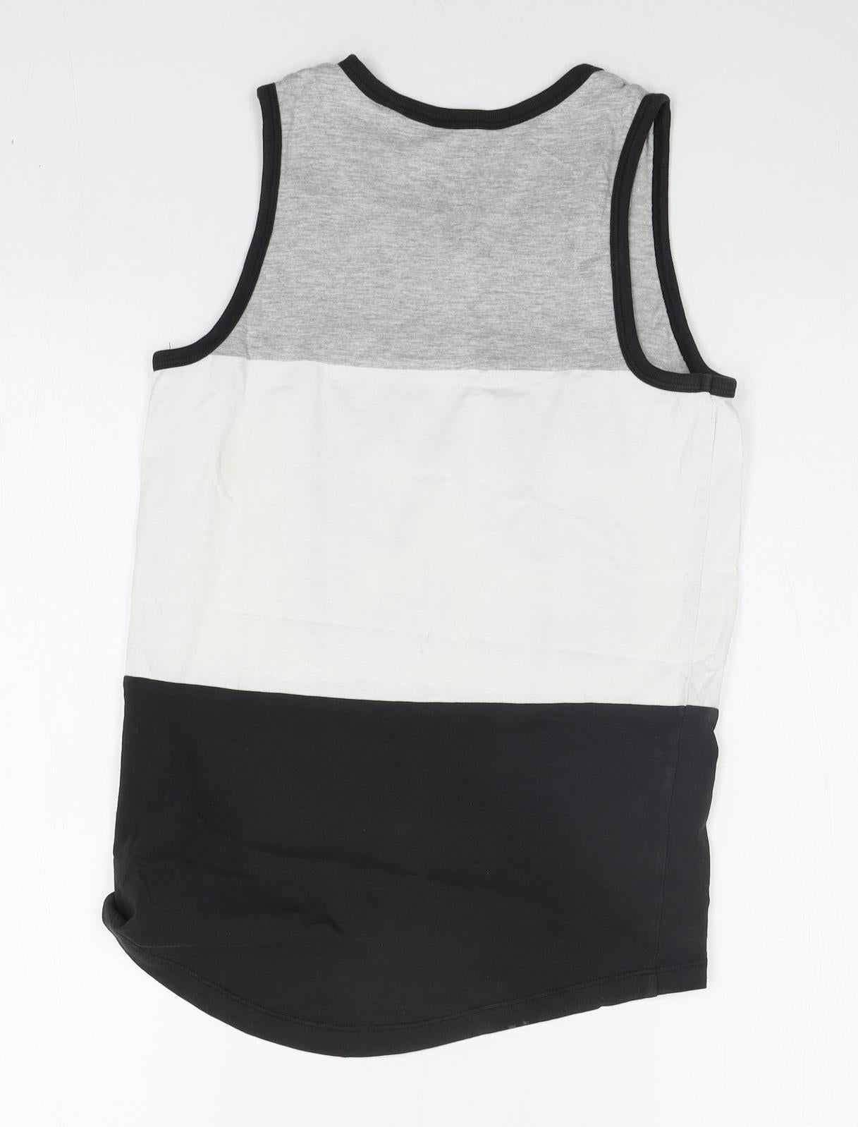 NEXT Boys Black Geometric  Basic Tank Size 10 Years