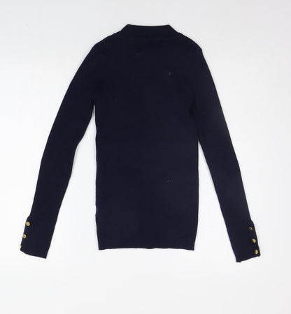 Preloved In Vogue Womens Blue   Pullover Jumper Size M - Back