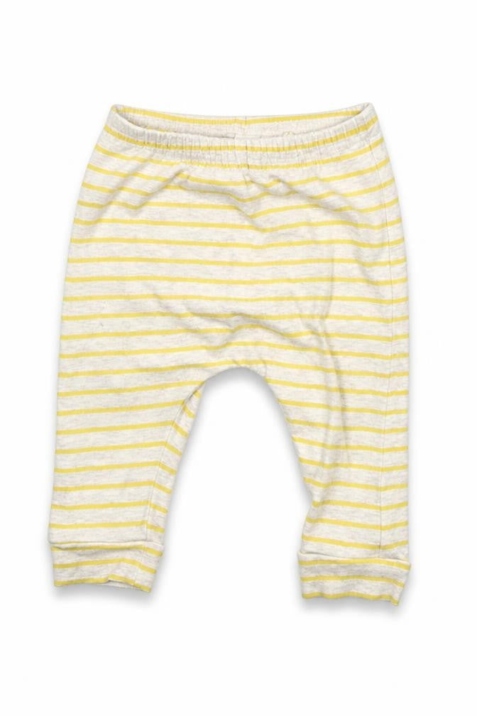NEXT Baby Yellow Striped  Jogger Trousers Size 3-6 Months